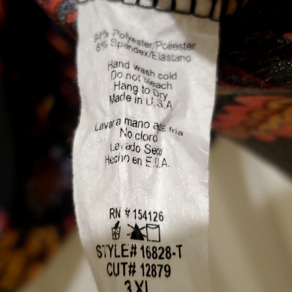 Black paisley knotted blouse - Picture 5 of 6